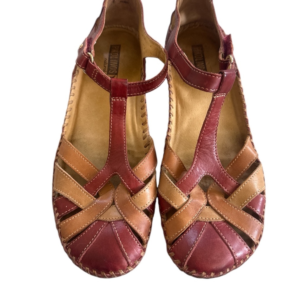 Pikolinos Puerto vallarta Leather T-Strap Sandals